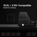 ZEROHAWK OC1 Red Dot Open Reflex Sight, 2 & 32 MOA, RMR Footprint