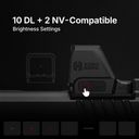 ZEROHAWK OC1 Red Dot Open Reflex Sight, 6 MOA, RMR Footprint