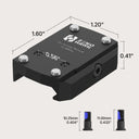 ZEROHAWK Picatinny Rail Mount for RMSc Footprint Optics