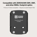 ZEROHAWK Picatinny Rail Mount for RMSc Footprint Optics